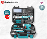 Ensemble Boite à Outil Malette Perceuse Total 12V 127 Pieces - epsi